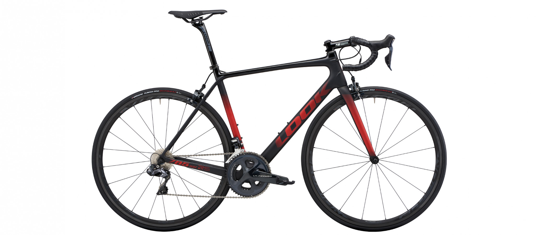 LOOK 785 HUEZ RS BLACK RED GLOSSY MAT